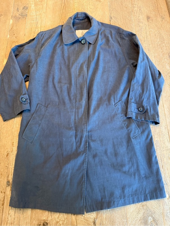 London Fog Jackets & Blazers - Women’s Vintage London Fog Trench in Denim Blue Color Size S